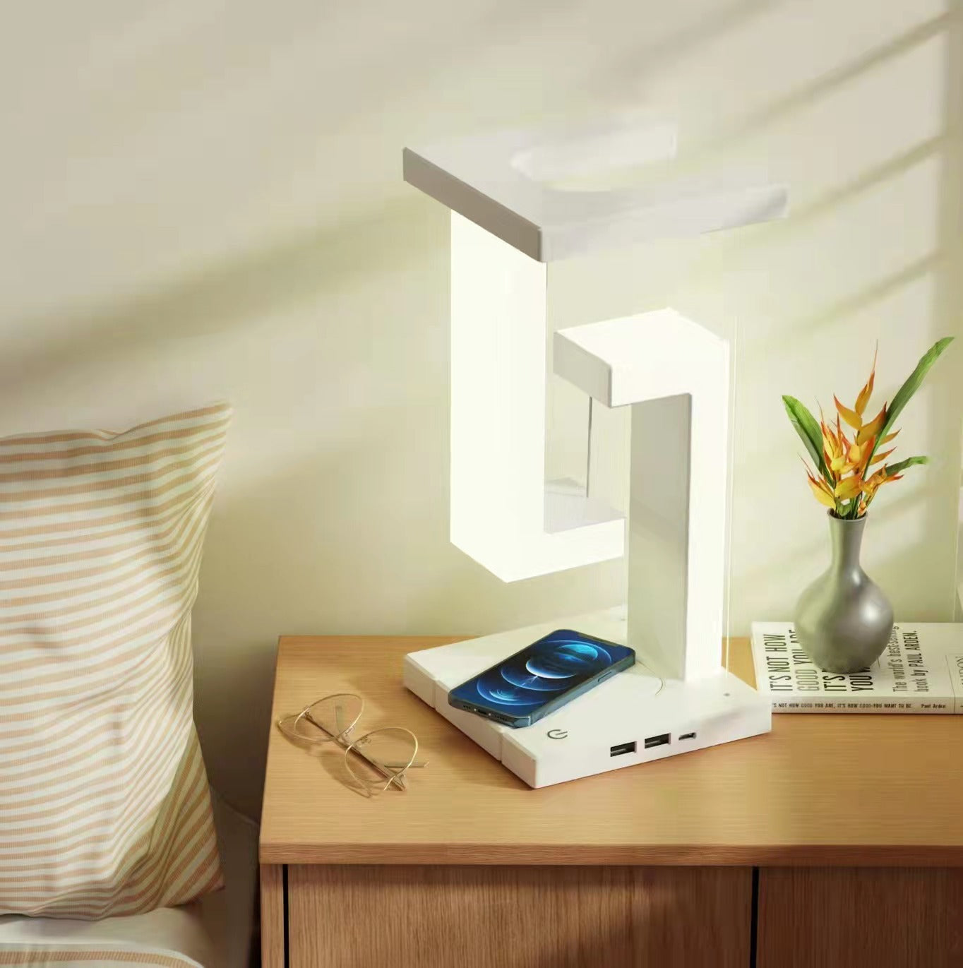 Wireless Charging Suspension Lamp